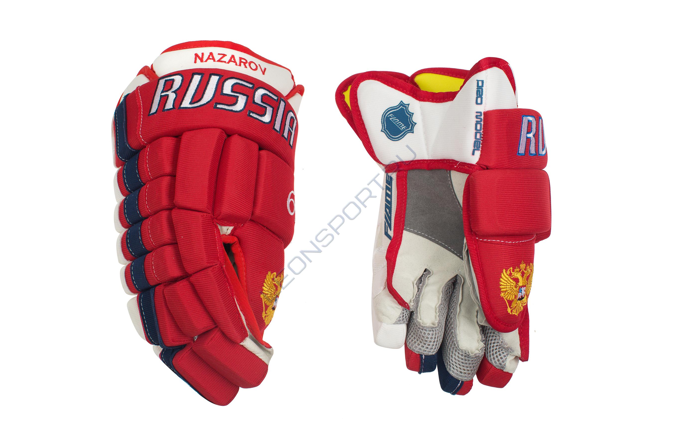 Перчатки хоккейные FLAME RUSSIA 2013 SR (спец заказ)